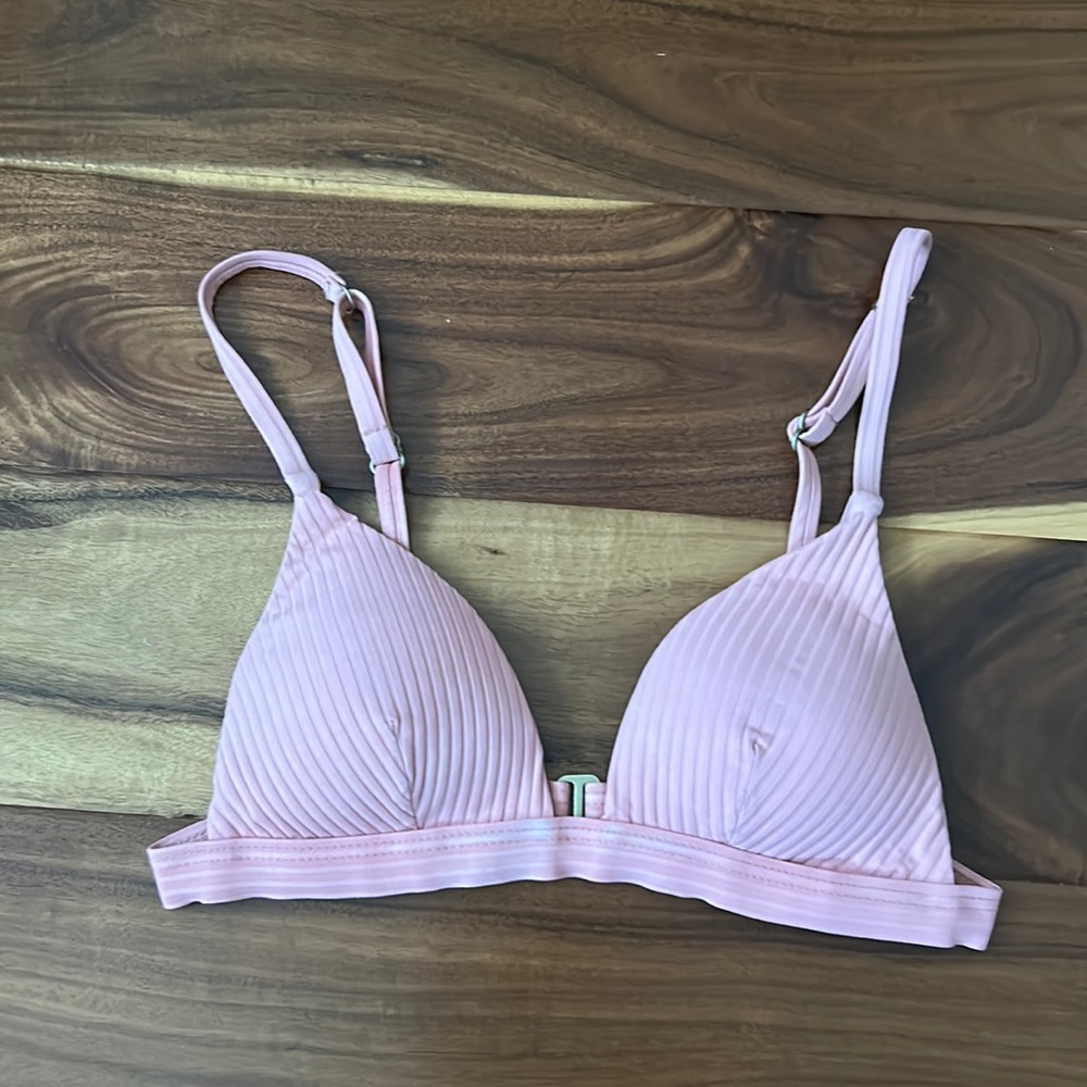 Vitamin A ribbed bikini top XS